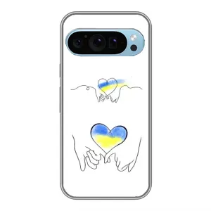 Чехол с принтом «Мир Украине» для Google Pixel 9