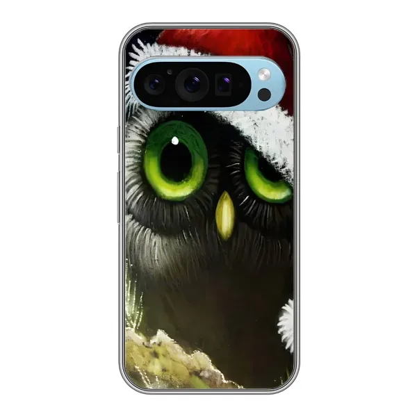 Чехол с принтом «Новогодняя Сова» для Google Pixel 9 Чехол с принтом «Новогодняя Сова» для Google Pixel 9