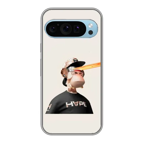 Чехол с принтом «обезьяна NFT в очках» для Google Pixel 9
