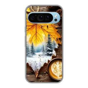 Чохол з принтом «Осінньо-зимова кава» для Google Pixel 9