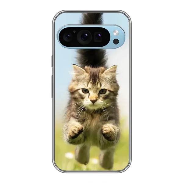 Чехол с принтом «Прыжок кота» для Google Pixel 9 Чехол с принтом «Прыжок кота» для Google Pixel 9