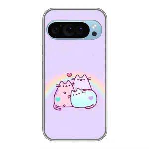 Чехол с принтом «Радужные котики» для Google Pixel 9