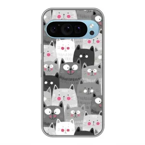 Чехол с принтом «Рисованные котики» для Google Pixel 9