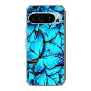 Чехол с принтом «Синие бабочки» для Google Pixel 9