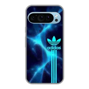 Чохли Адидас для Google Pixel 9 (AlphaPrint) (Синій Адідас)