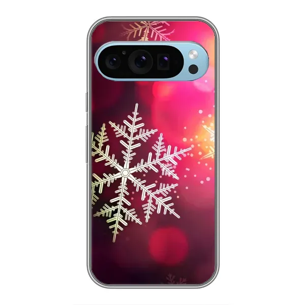 Чехол с принтом «Снежинка» для Google Pixel 9 Чехол с принтом «Снежинка» для Google Pixel 9