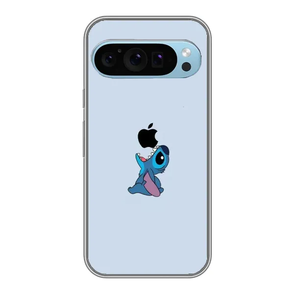 Чехол с принтом «Stitch apple» для Google Pixel 9