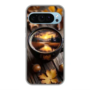 Чохол з принтом «Темна кава» для Google Pixel 9