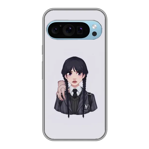 Чехол с принтом «Уэнздей и Вещь» для Google Pixel 9