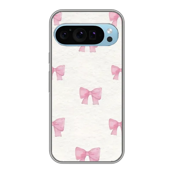 Чохол з принтом «Рожеві бантики» для Google Pixel 9