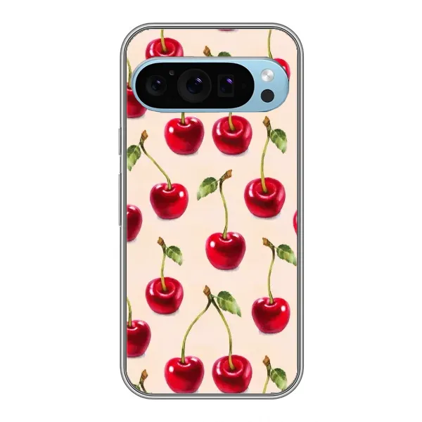Чехол с принтом «Вишня» для Google Pixel 9 Чехол с принтом «Вишня» для Google Pixel 9