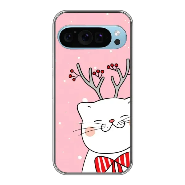 Чехол с принтом «Зимний кот» для Google Pixel 9 Чехол с принтом «Зимний кот» для Google Pixel 9
