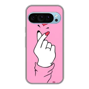 Чехол с принтом для Google Pixel 9 (AlphaPrint - Знак сердечка)