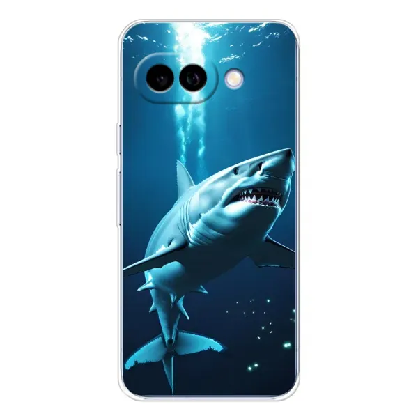 Чехол с принтом «Акула под водой» для Google Pixel 9A