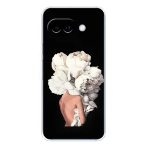 Чехлы (ART) Цветы на Google Pixel 9A (VPrint) (Білі квіти)