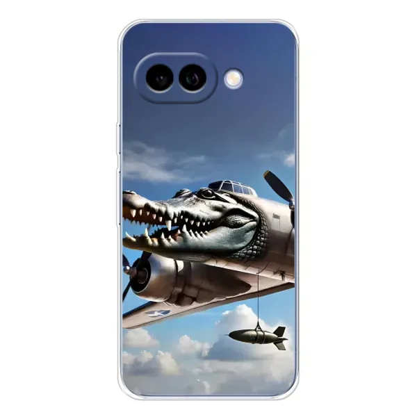 Чохол з принтом «Бомбардіро крокоділо» для Google Pixel 9A Чохол з принтом «Бомбардіро крокоділо» для Google Pixel 9A