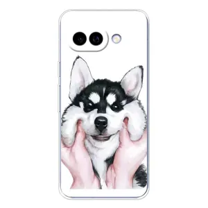 Чехол с принтом «Довольный Хаски» для Google Pixel 9A