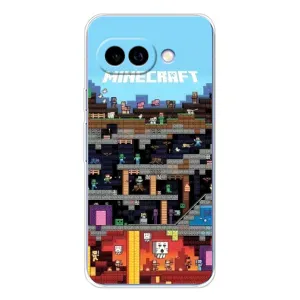 Чохол Майнкрафт на Google Pixel 9A (AlphaPrint) Minecraft (фон Minecraft)