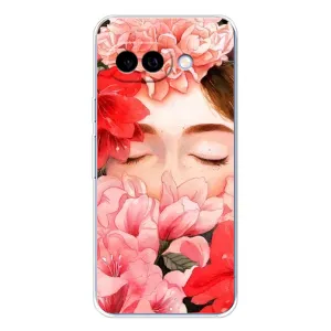 Чехлы (ART) Цветы на Google Pixel 9A (VPrint) (Очі в квітах)