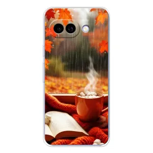 Чохол з принтом «Кава і дощ» для Google Pixel 9A