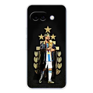 Чехлы для Google Pixel 9A (Leo чемпион) (AlphaPrint) (Месси Король)