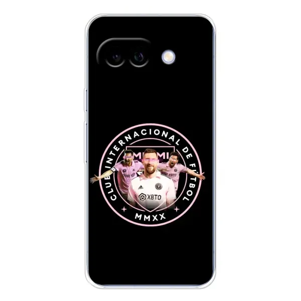 Чехол с принтом «Месси в лого» для Google Pixel 9A Чехол с принтом «Месси в лого» для Google Pixel 9A