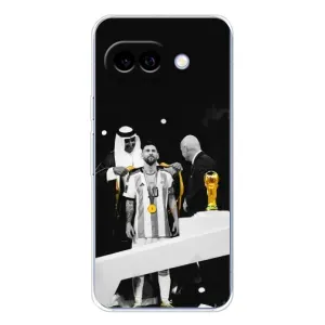 Чехлы для Google Pixel 9A (Leo чемпион) (AlphaPrint) (Месси в накидке)
