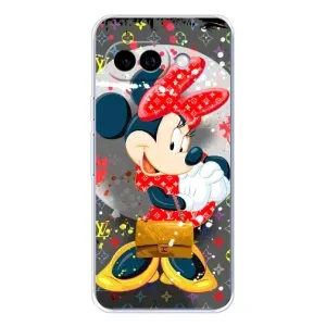 Чехол Disney Mouse Google Pixel 9A (PREMIUMPrint) (Minni с бантиком)
