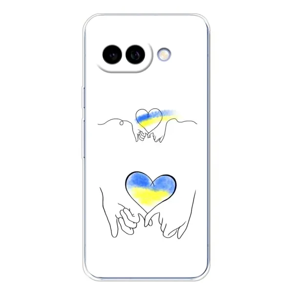 Чохол з принтом «Мир Україні» для Google Pixel 9A