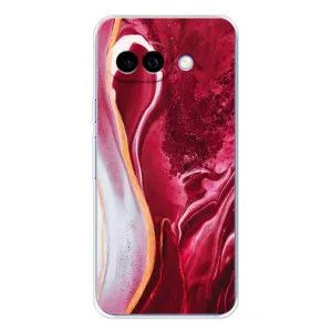 Чохол для Піксель 9А - з принтом (Дизайнерські) (AlphaPrint) (Мрамор червоний)