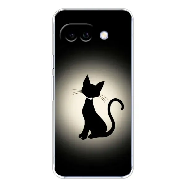 Чохол з принтом «Силует котика» для Google Pixel 9A