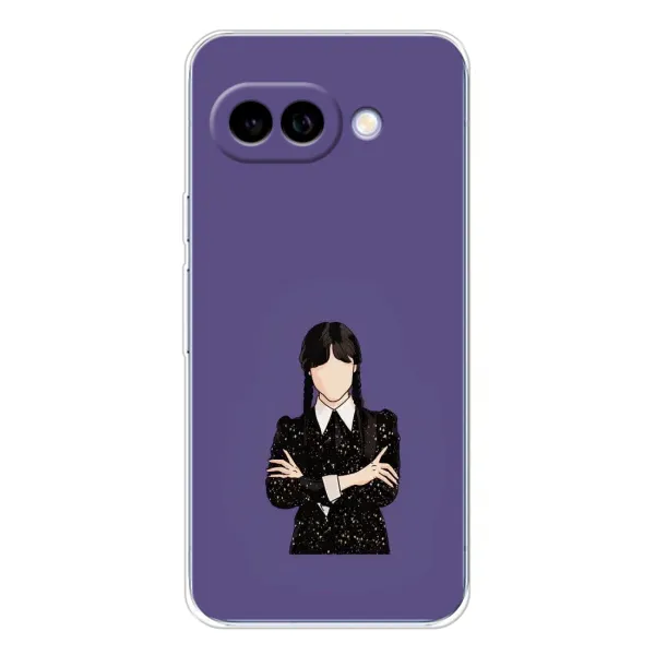 Чехол с принтом «Уэнздей в черном» для Google Pixel 9A Чехол с принтом «Уэнздей в черном» для Google Pixel 9A