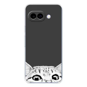 Чехол с принтом «Выглядывает кот» для Google Pixel 9A