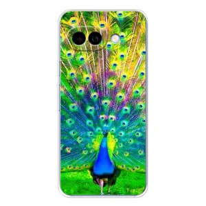 Чехол с принтом «Яркий Павлин» для Google Pixel 9A