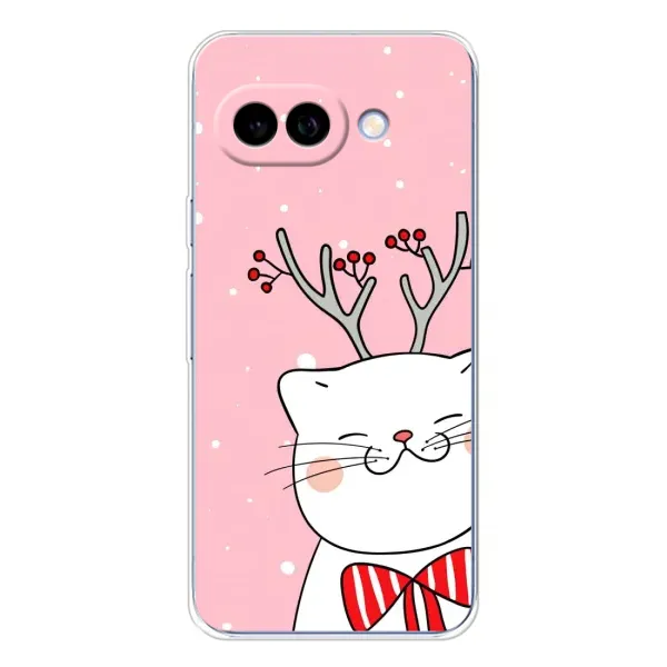 Чехол с принтом «Зимний кот» для Google Pixel 9A Чехол с принтом «Зимний кот» для Google Pixel 9A