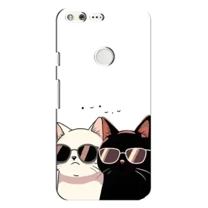 Чохол з принтом «Коти в окулярах» для Google Pixel XL