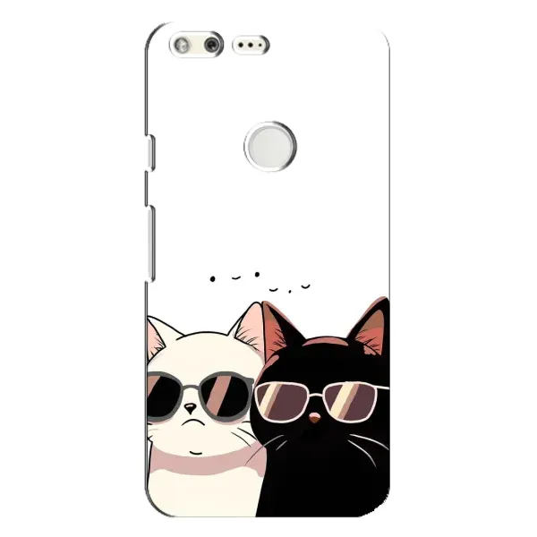 Чохол з принтом «Коти в окулярах» для Google Pixel XL