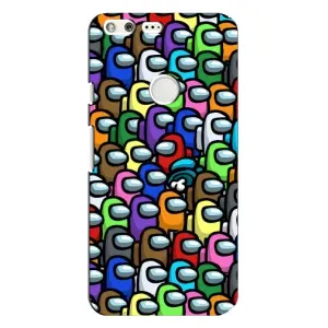 Чехол Амонг Ас для Google Pixel XL (AlphaPrint) (Убит)