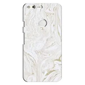 Мраморный чехол на Google Pixel (VPrint) (Белый мрамор)