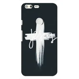 Чехол для Google Pixel (AlphaPrint) - (Христианские) (Иисус)