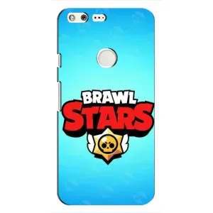 Чехлы Brawl Stars для Google Pixel (AlphaPrint) (Лого Бравл Старс)