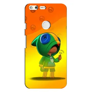 Чехол для Google Pixel Бравл Старс (VPrint) (Мальчик Леон)