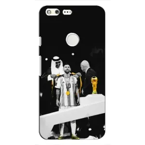 Чохли для Google Pixel (Leo чемпіон) (AlphaPrint) (Мессі коронований)