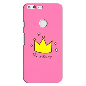 Чехол с картинкой (Стильные) для Гугл Пиксель - (AlphaPrint) (Princess)