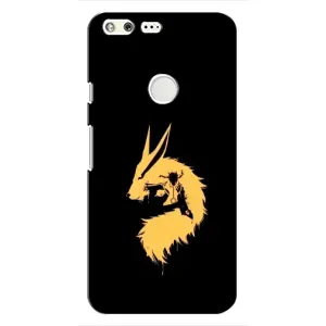 Naruto Anime Чехлы для Гугл Пиксель (AlphaPrint) (силуэт Курама Наруто)