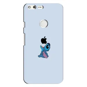 Чохол з принтом Стіч на Google Pixel (Stitch apple)