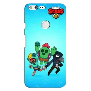 Чехлы Brawl Stars для Google Pixel (AlphaPrint) (Трио героев)