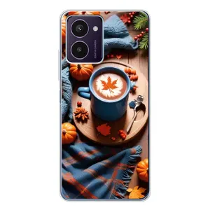 Чехол с принтом «Кофе и тыковки» для HMD Pulse Pro