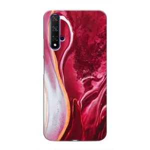Чехол с принтом «Мрамор красный» для Huawei Honor 20