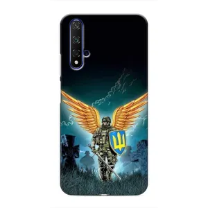 Чехлы с картинкой ЗСУ для Huawei Honor 20 (AlphaPrint) (Солдат ЗСУ)